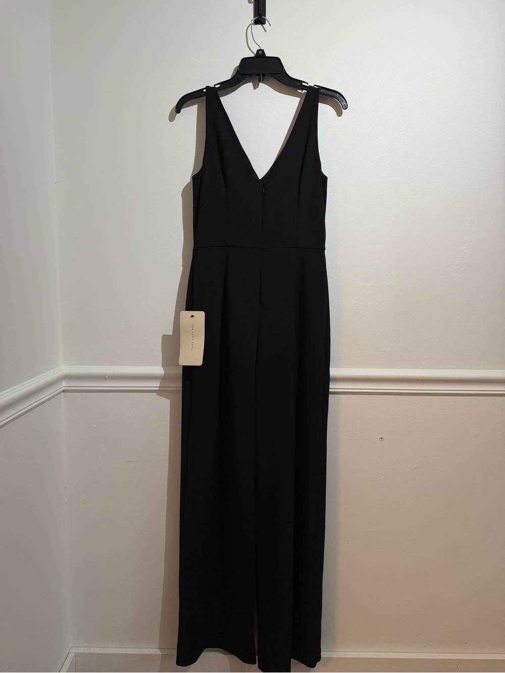 NWT Adrianna Papell Black Wide Leg Jumpsuit Size 4